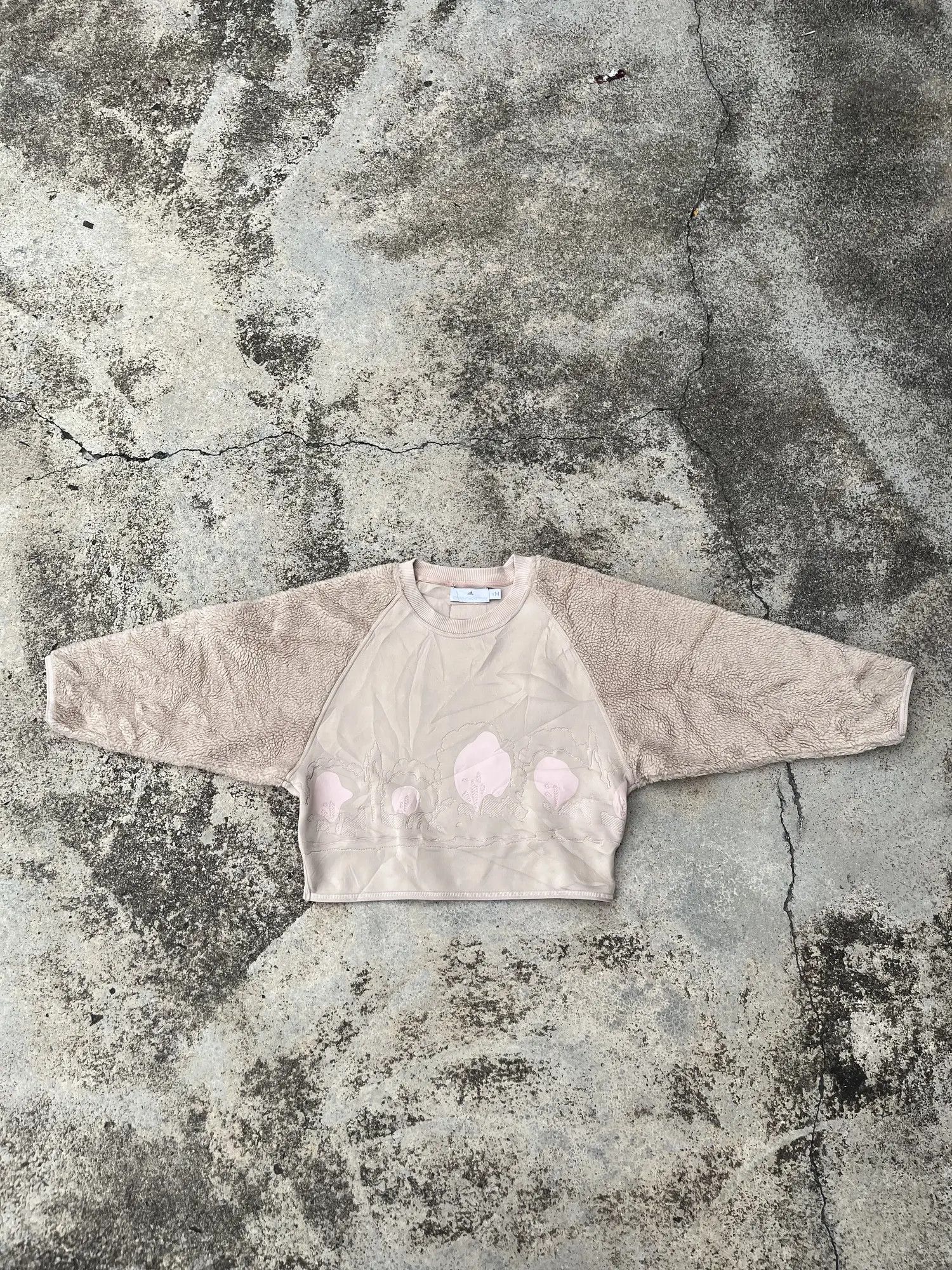 Adidas × Stella McCartney Adidas Cropped Fleece Crew Neck Size US XS / EU 42 / 0 - 6 Thumbnail