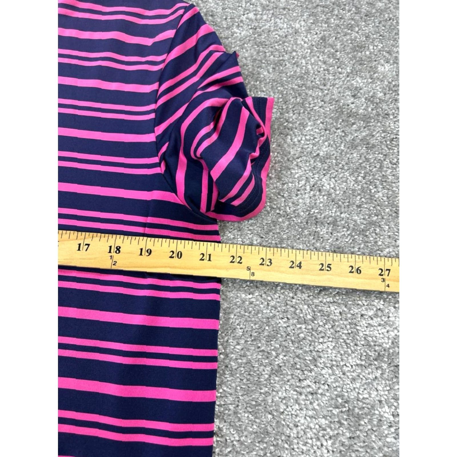 RLX Ralph Lauren RLX Ralph Lauren Polo Shirt Mens Large Pink Blue Golf Shirt Polo Size US L / EU 52-54 / 3 - 7 Thumbnail