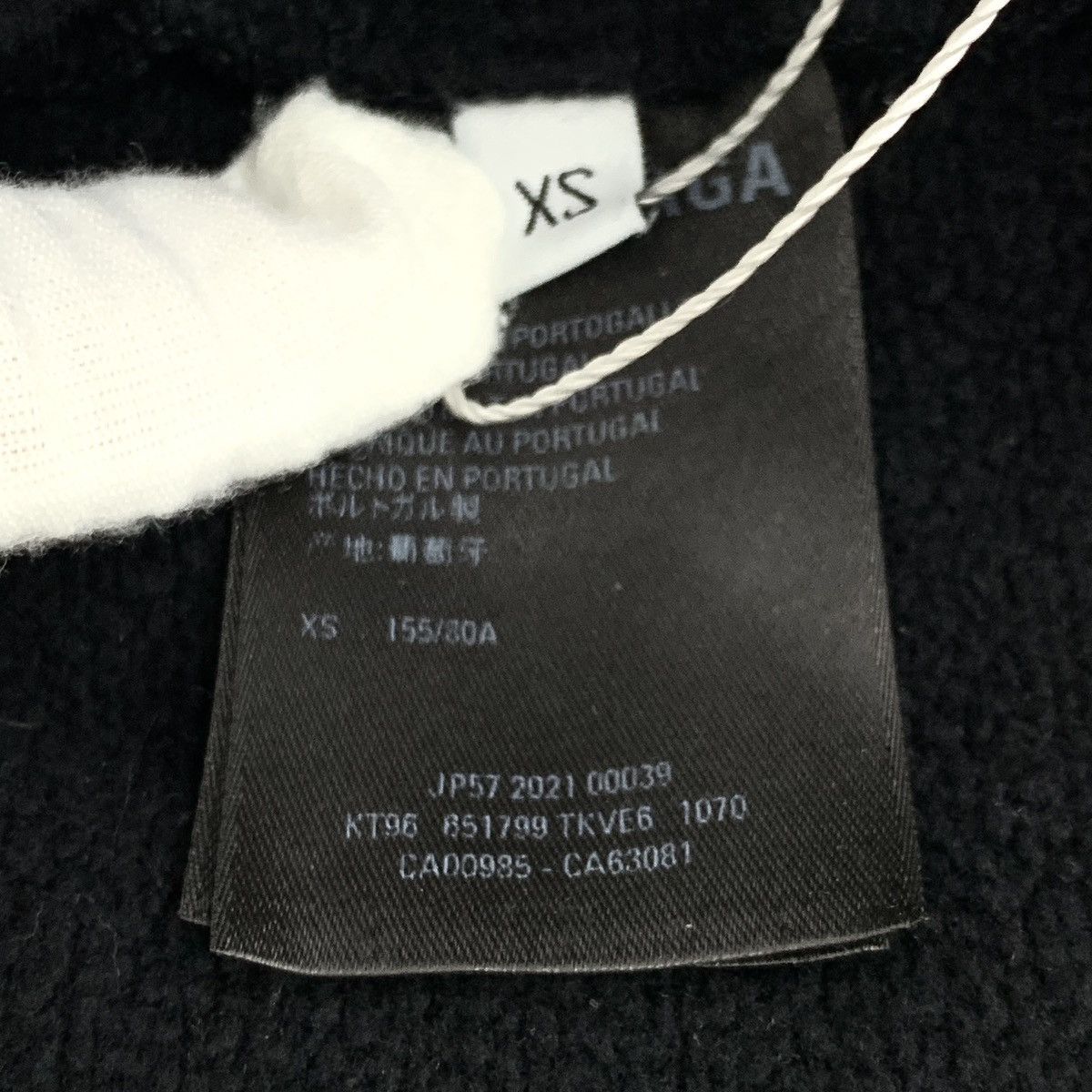 Balenciaga Balenciaga Black Tassel Print Cotton Hooded Sweatshirt Size US XS / EU 42 / 0 - 7 Thumbnail