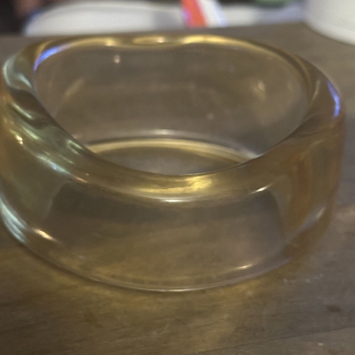 Vintage Vintage chunky clear yellow lucite bangle bracelet Size ONE SIZE - 5 Thumbnail