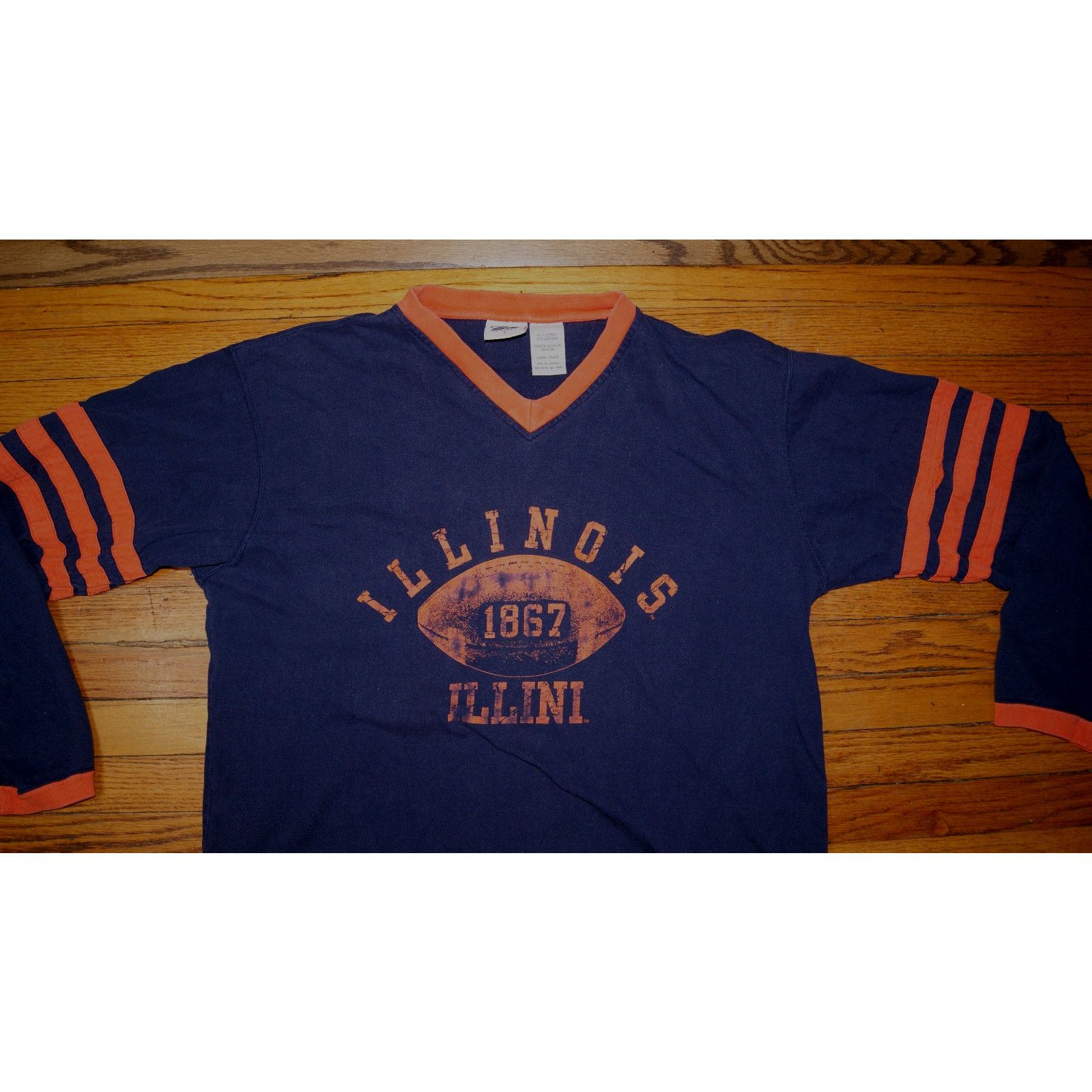 Pro Edge VTG Y2K ILLINOIS FIGHTING ILLINI Chief Football L TShirt Size US L / EU 52-54 / 3 - 1 Thumbnail
