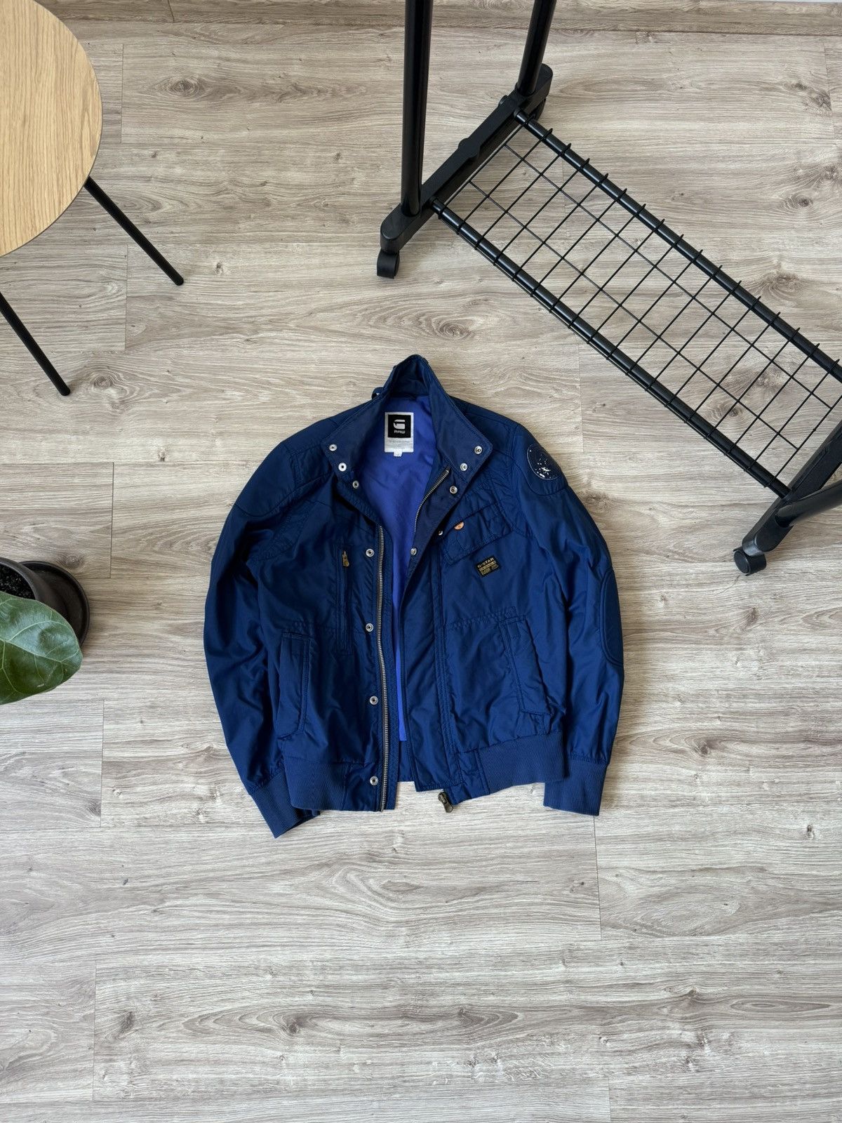 G-Star × Japanese Brand Vintage Y2K G Star Raw Japanese Nylon Biker Bomber Jacket Size US M / EU 48-50 / 2 - 1 Thumbnail