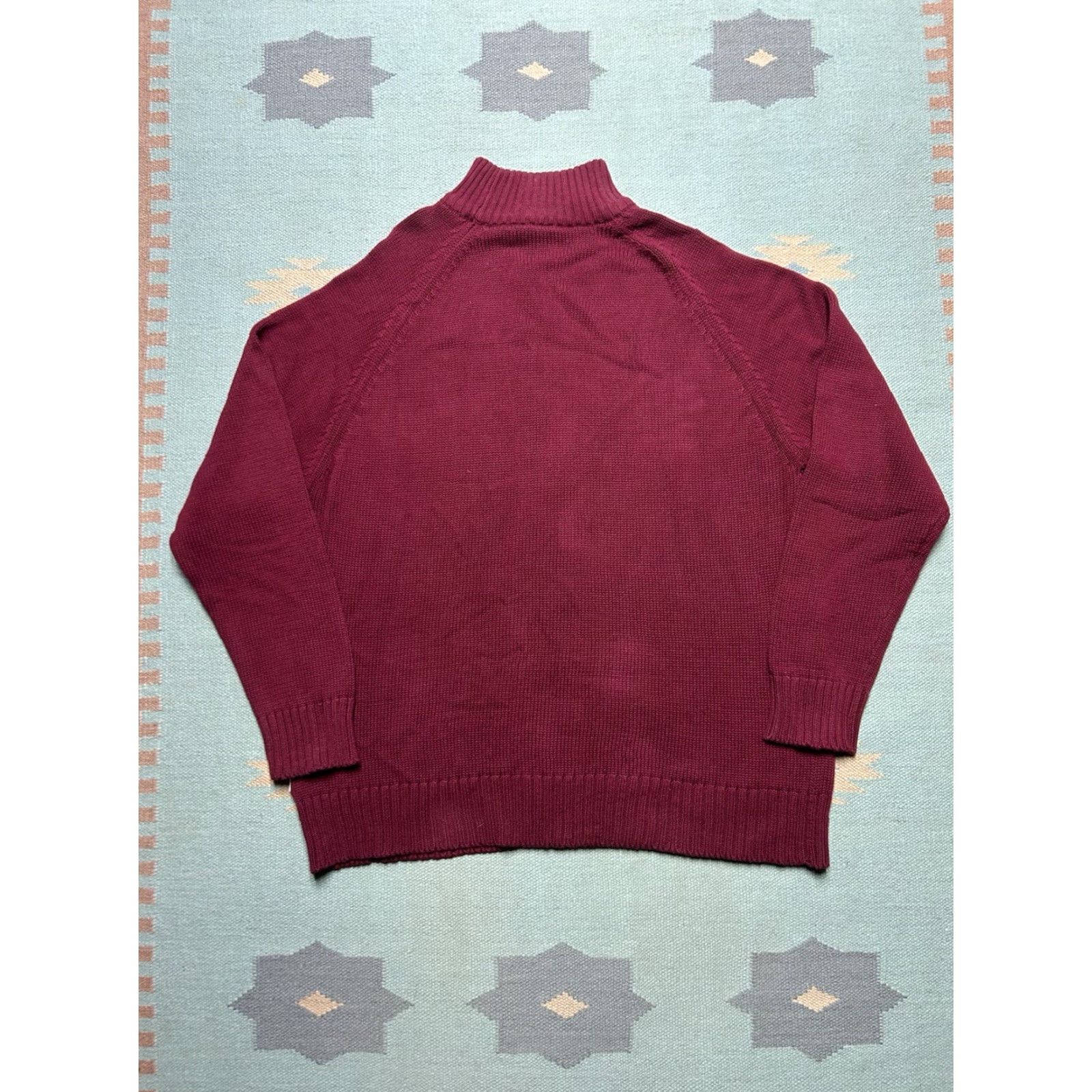 Vintage VINTAGE Physical Science Sweater Pullover Cable-Knit Red XL Men NWT Maroon Burgundy Cotton” Size US XL / EU 56 / 4 - 5 Thumbnail