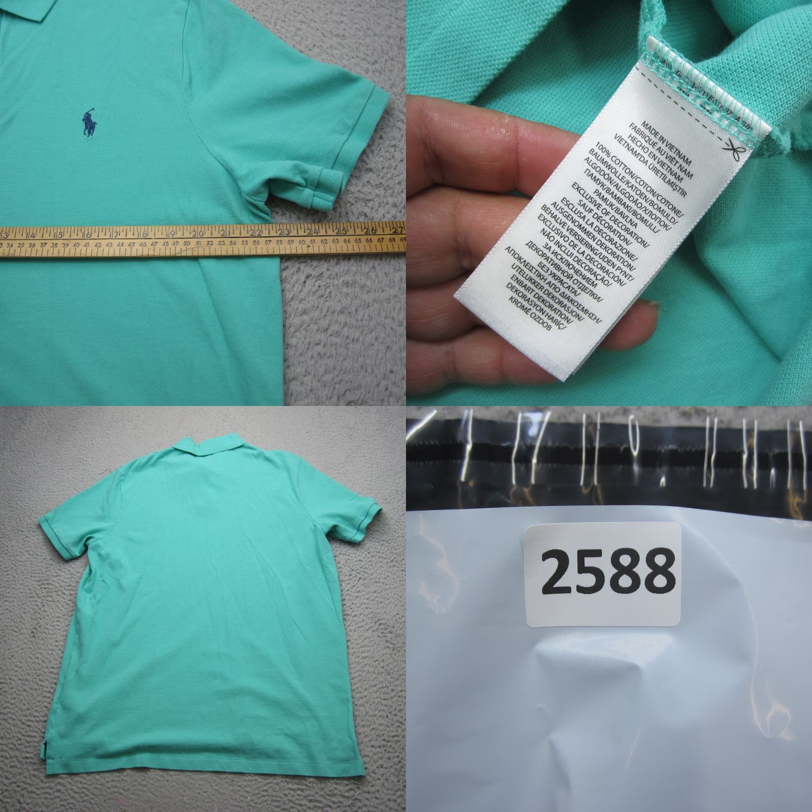 Polo Ralph Lauren Ralph Lauren Polo Shirt Mens L Blue Polo Shirt Classic Fit Polo Ralph Lauren Polo Golf Rugby Casual Short Sleeve Size US L / EU 52-54 / 3 - 8 Thumbnail