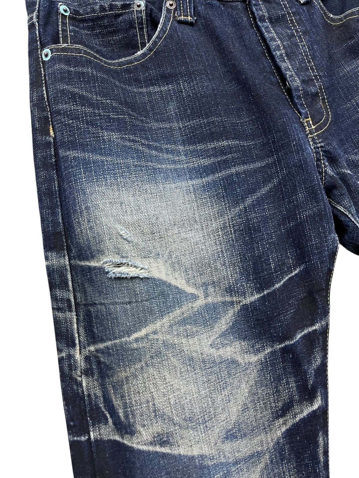 Takeo Kikuchi Designer TAKEO KIKUCHI Lightning Clawmark Whisker Slim Fit⚡️ Size US 29 - 4 Thumbnail