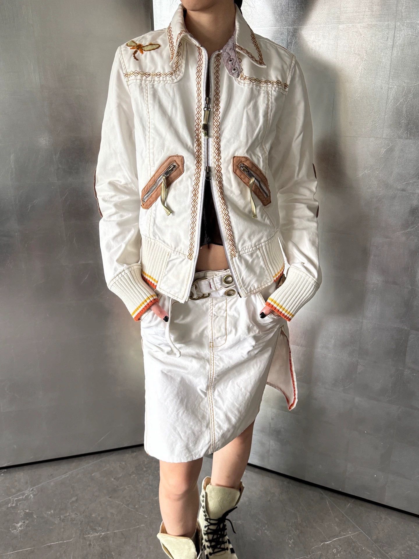 Other Embroidered Coll L-S D-Zip Italian Jacket M Vintage Size M / US 6-8 / IT 42-44 - 8 Thumbnail
