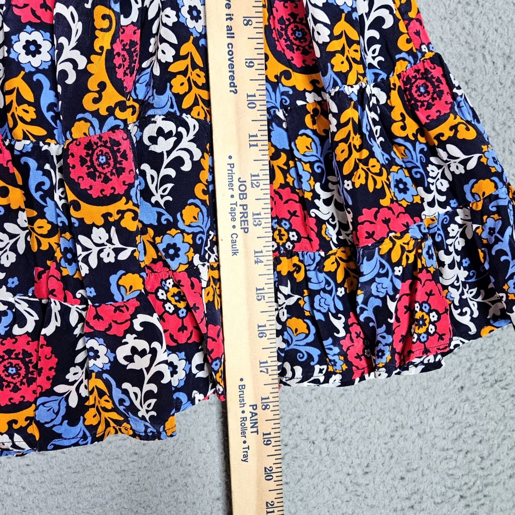 Anthropologie Maeve By Anthropologie Women's Flowy Smocked Floral Print Skirt Size S Multicolor Short A-Line Flowing Skirt Womens Size 28" / US 6 / IT 42 - 3 Thumbnail