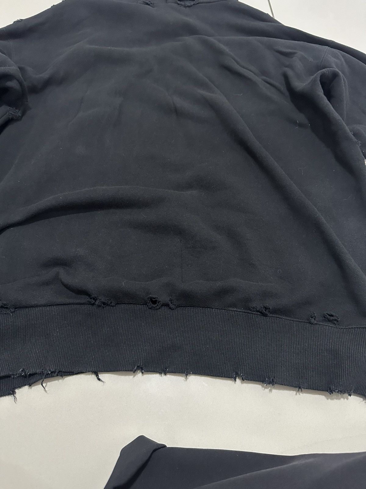Japanese Brand Pandemixxx mastermind asymmetrical Wave Leather Hoodie Rare Size US L / EU 52-54 / 3 - 12 Thumbnail