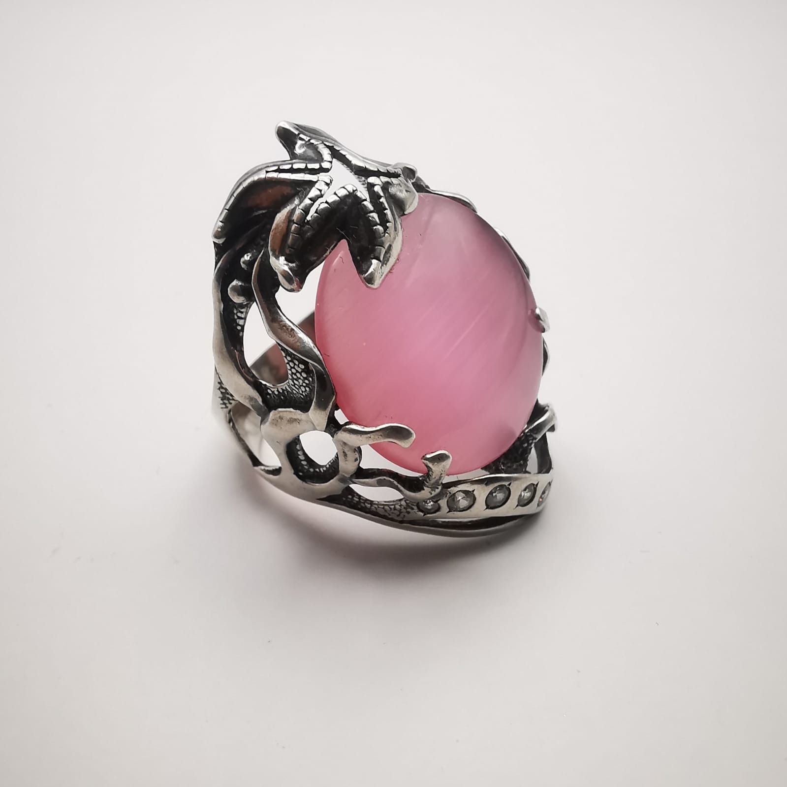 Sterling Silver × Vintage Vintage 925 Sterling Silver Ulexite, Cetrine size 9 Size ONE SIZE - 1 Thumbnail