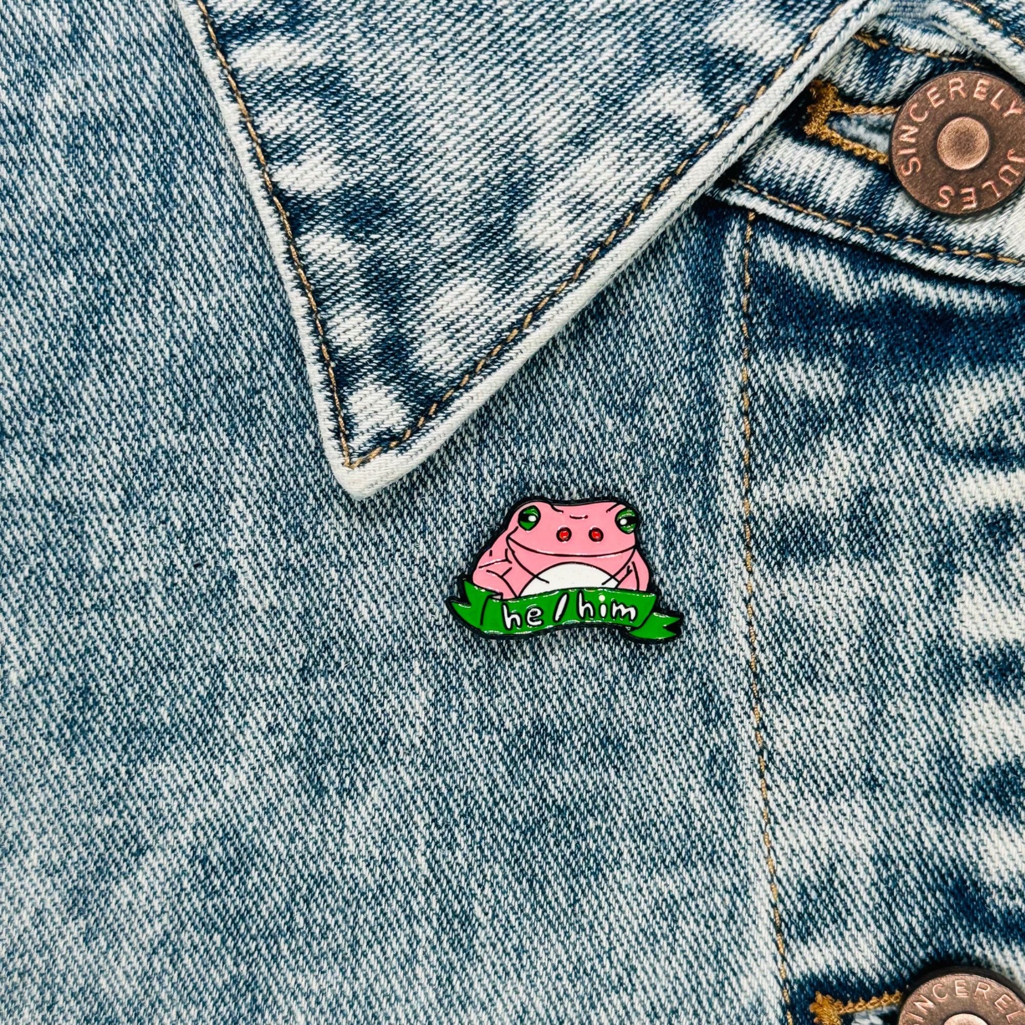 Other Oz Pink Frog Alloy Pins Cartoon Cute Animal Enamel Brooch He Size ONE SIZE - 1 Thumbnail
