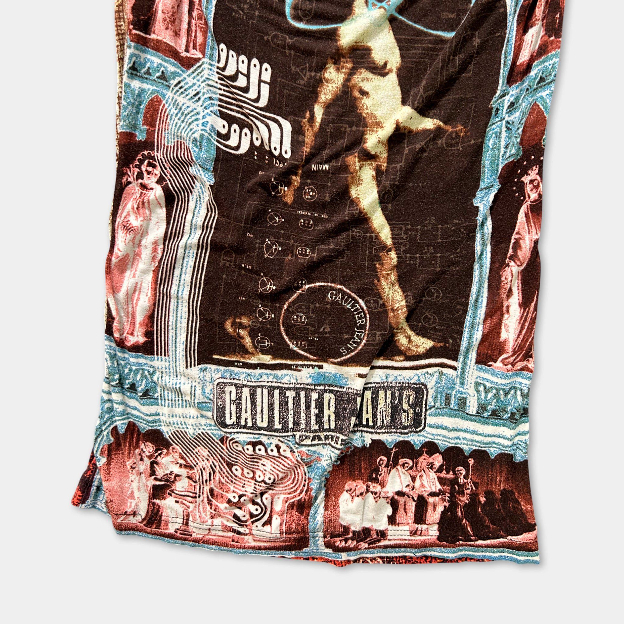 Jean Paul Gaultier Jean Paul Gaultier 2000's Tesla Print Dress Size L / US 10 / IT 46 - 7 Thumbnail