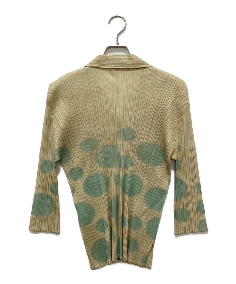 Issey Miyake Issey Miyake size:4 Yellow embossed polka dot shirt Size S / US 4 / IT 40 - 2 Thumbnail