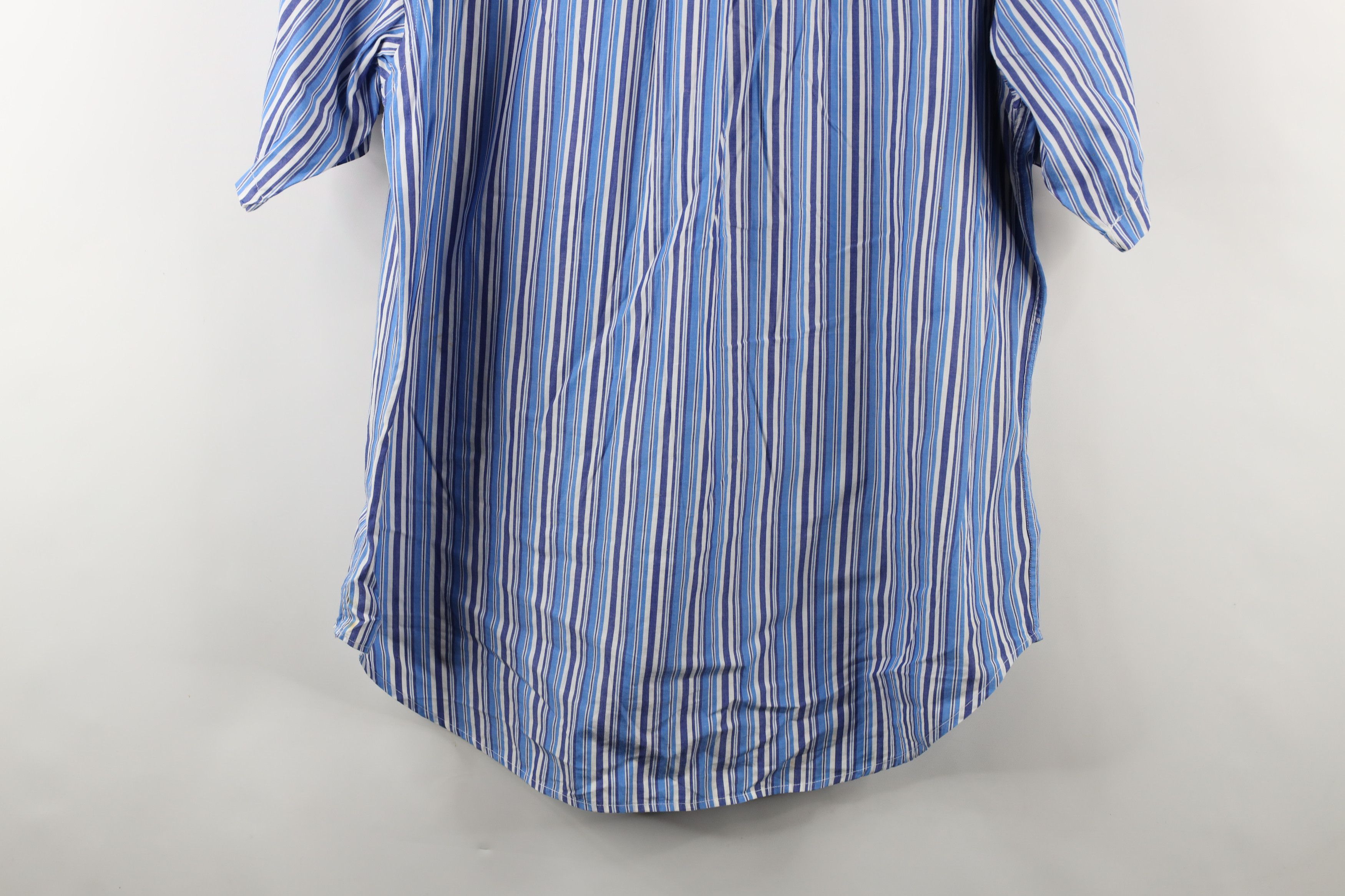 Gap × Vintage Vintage 90s Gap Striped Short Sleeve Collared Button Shirt Size US L / EU 52-54 / 3 - 10 Thumbnail