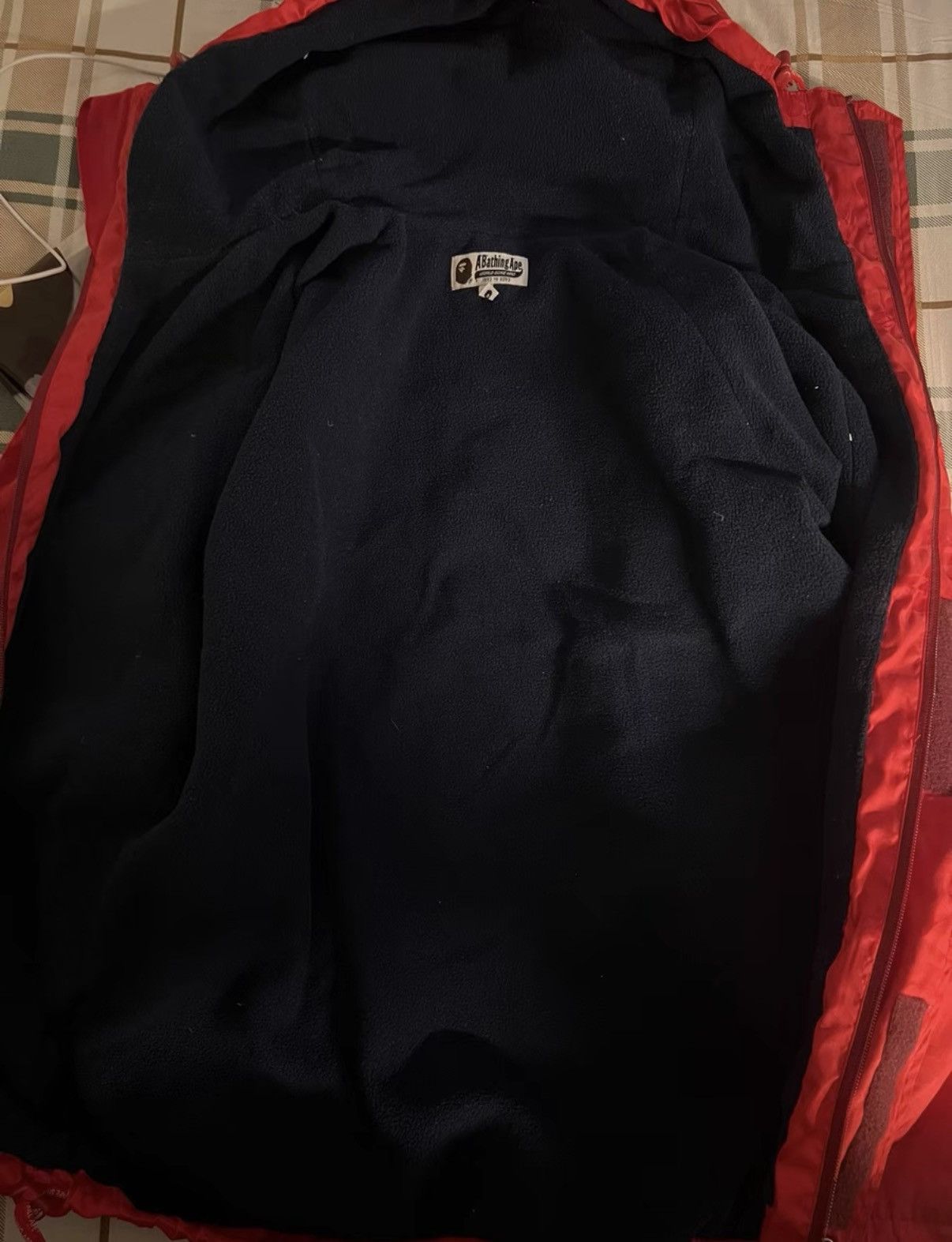 Bape BAPE OG Nigo era, limited edition red fleece windbreaker Size US L / EU 52-54 / 3 - 5 Thumbnail