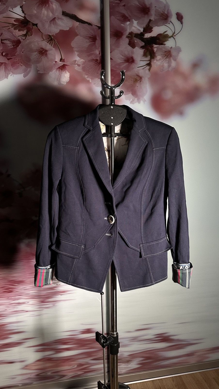 Vintage Maiden lane blazer blue🔥🔥 Size 40S - 4 Thumbnail