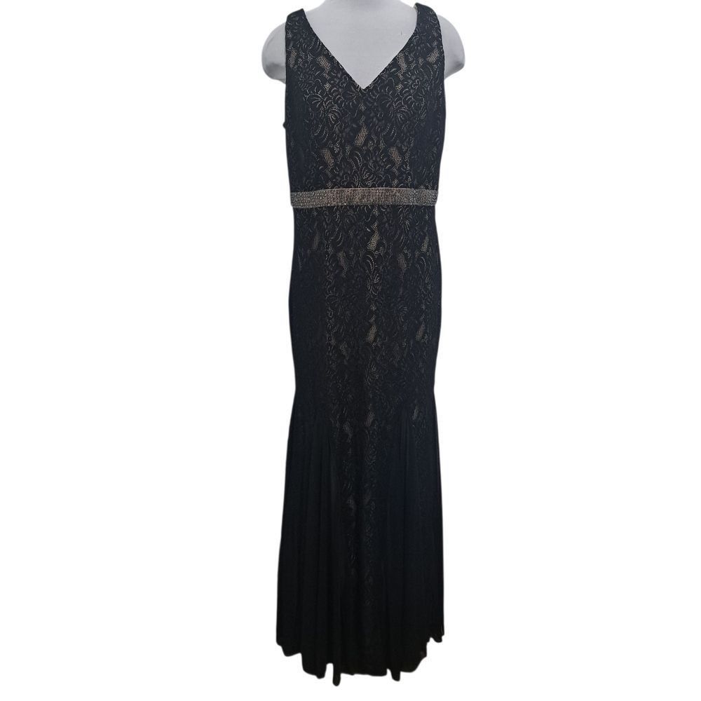 Alex Evenings Alex Evenings Long Lace Elegant Romantic Goth Maxi Gown Size Size XL / US 12-14 / IT 48-50 - 3 Thumbnail
