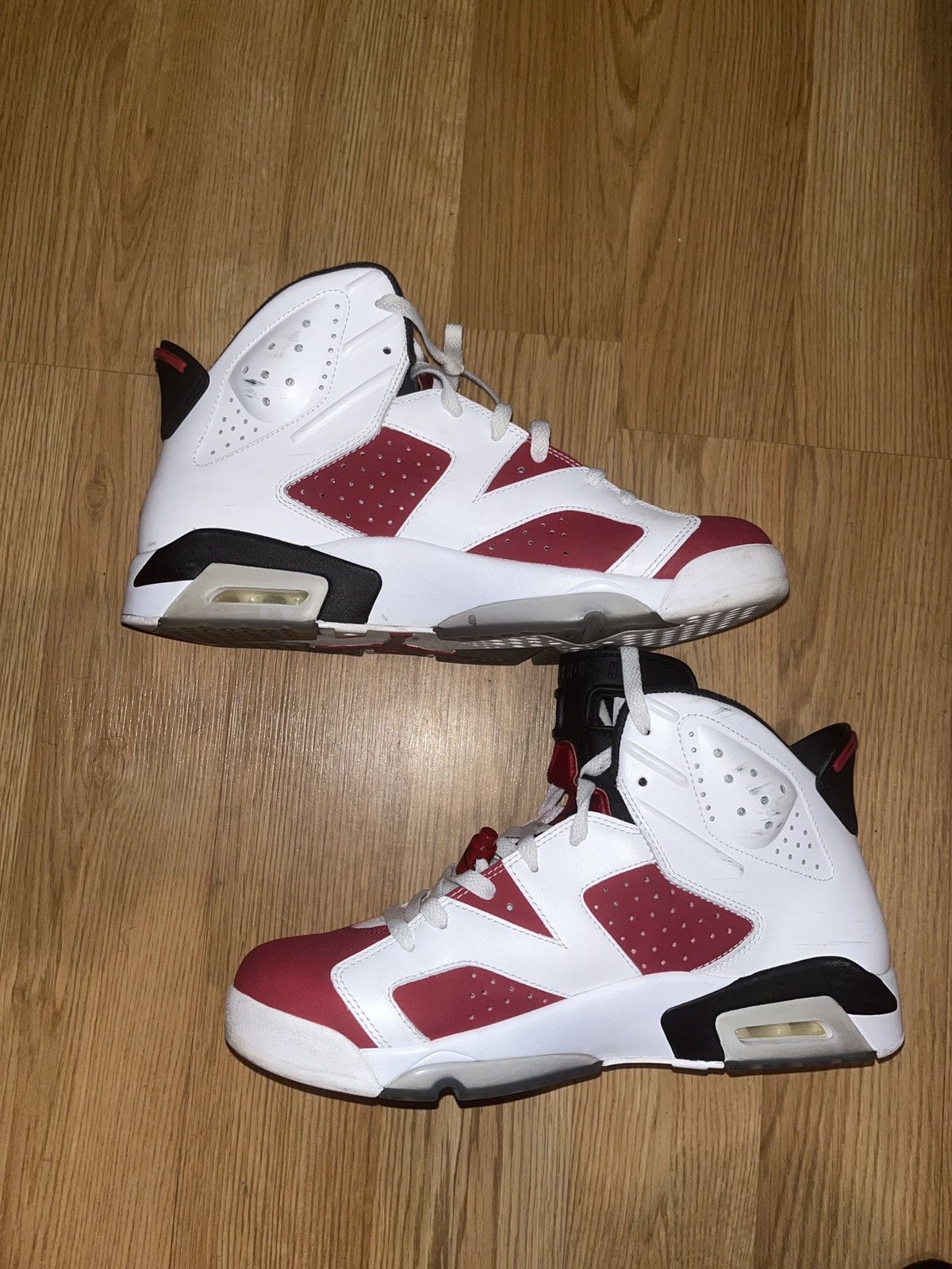 image of Jordan Brand 6S Carmines 2014 (Cheap/great Deal) Shoes in Black/White/Red, Men's (Size 11)