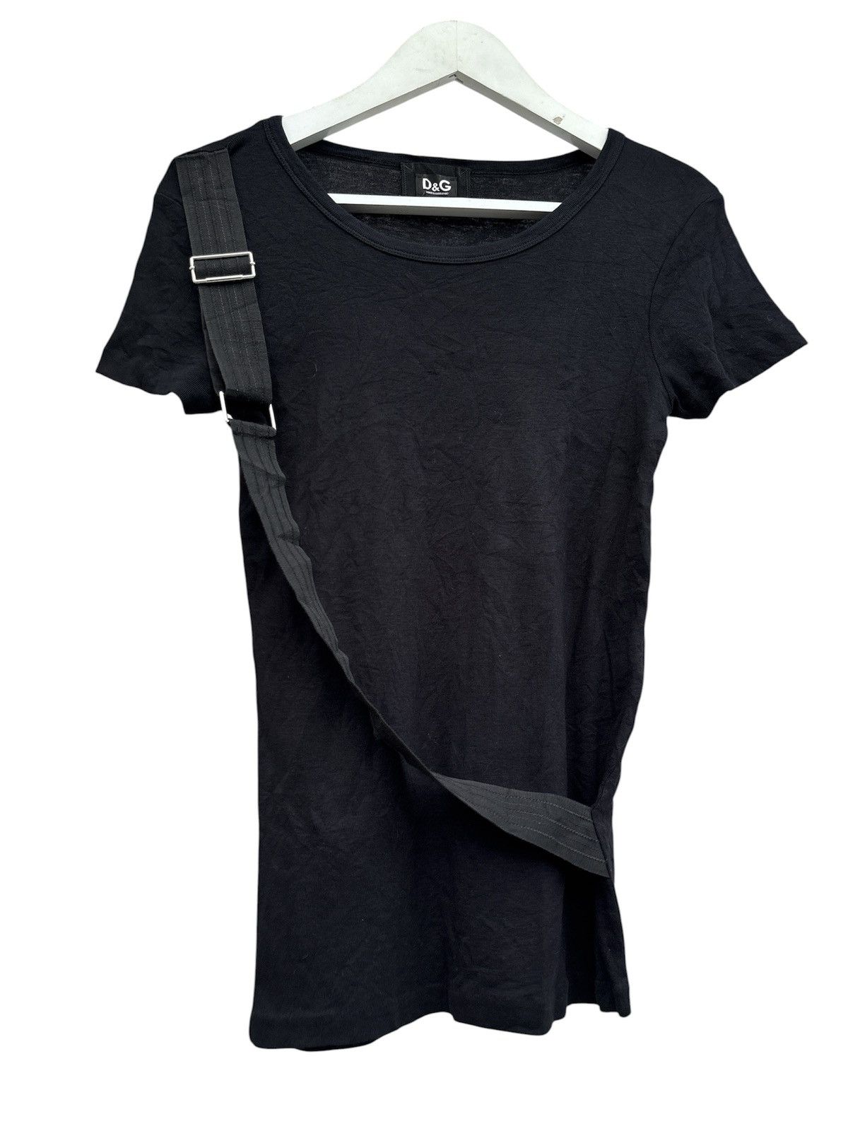 Dolce & Gabbana AW03 Bondage Strap Fitted T-shirt Size US M / EU 48-50 / 2 - 1 Thumbnail