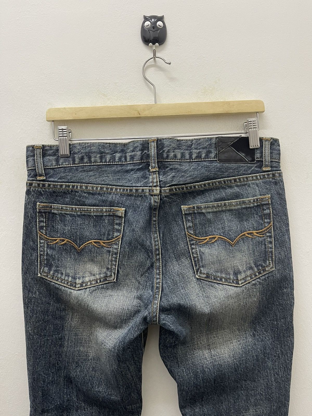 GOSTAR DE FUGA Rare Vintage FUGA Flare Wide Leg Distressed Jeans Size US 31 - 14 Thumbnail