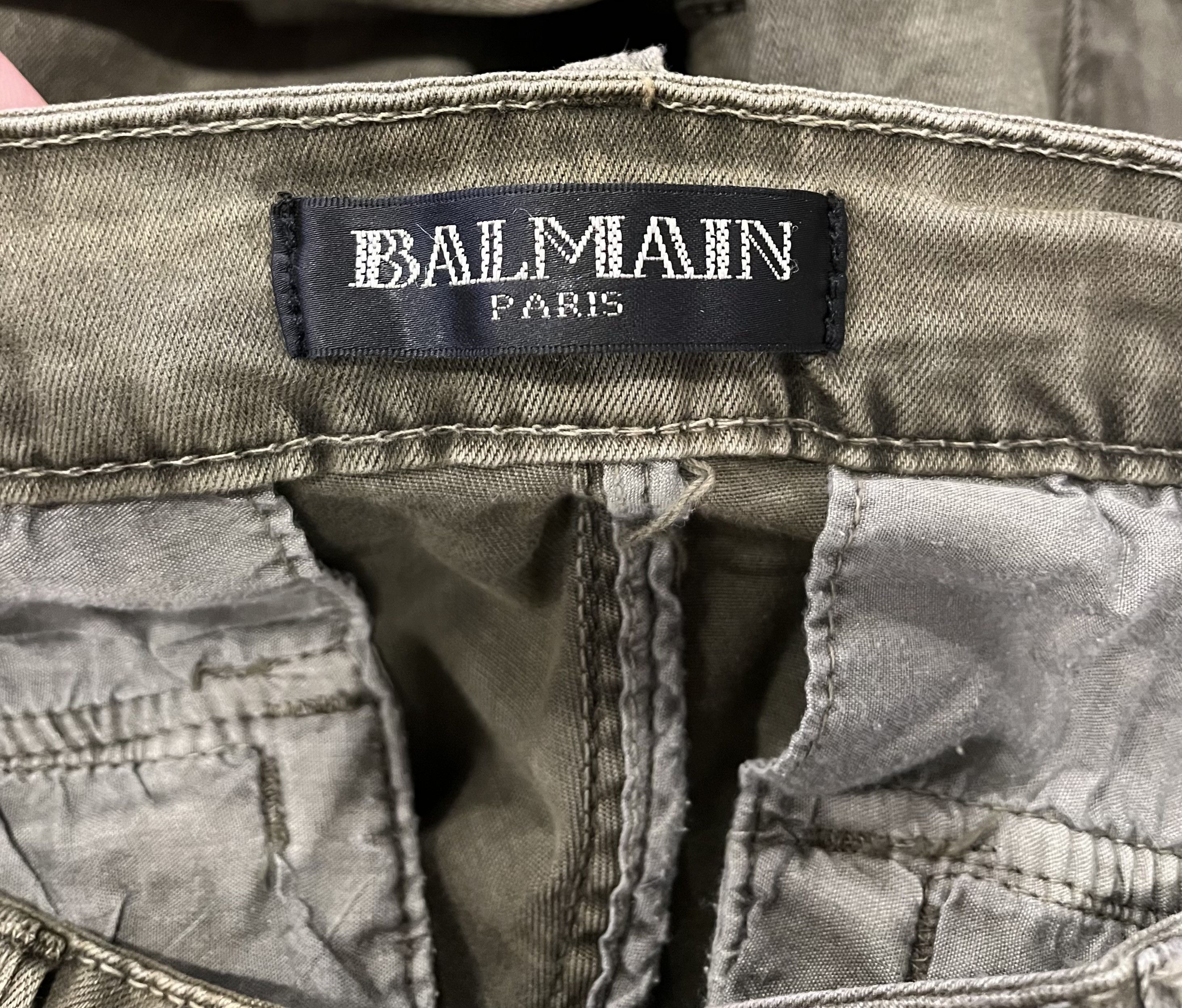 Balmain Balmain Skinny Fit Stretch Cotton Cargo Pants Size US 36 / EU 52 - 5 Thumbnail