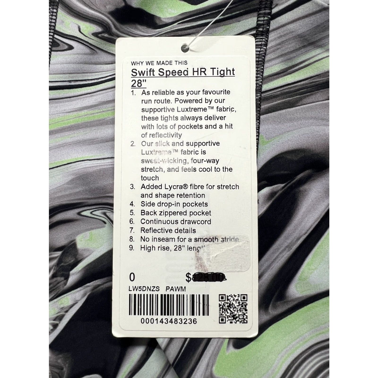 Lululemon Lululemon Speed Pants - Women - 0 - 28in - Multicolor Marble Green Gray - Pants - Activewear - Regular - Pull On - NWT Size 25" / US 0 / IT 36 - 6 Thumbnail
