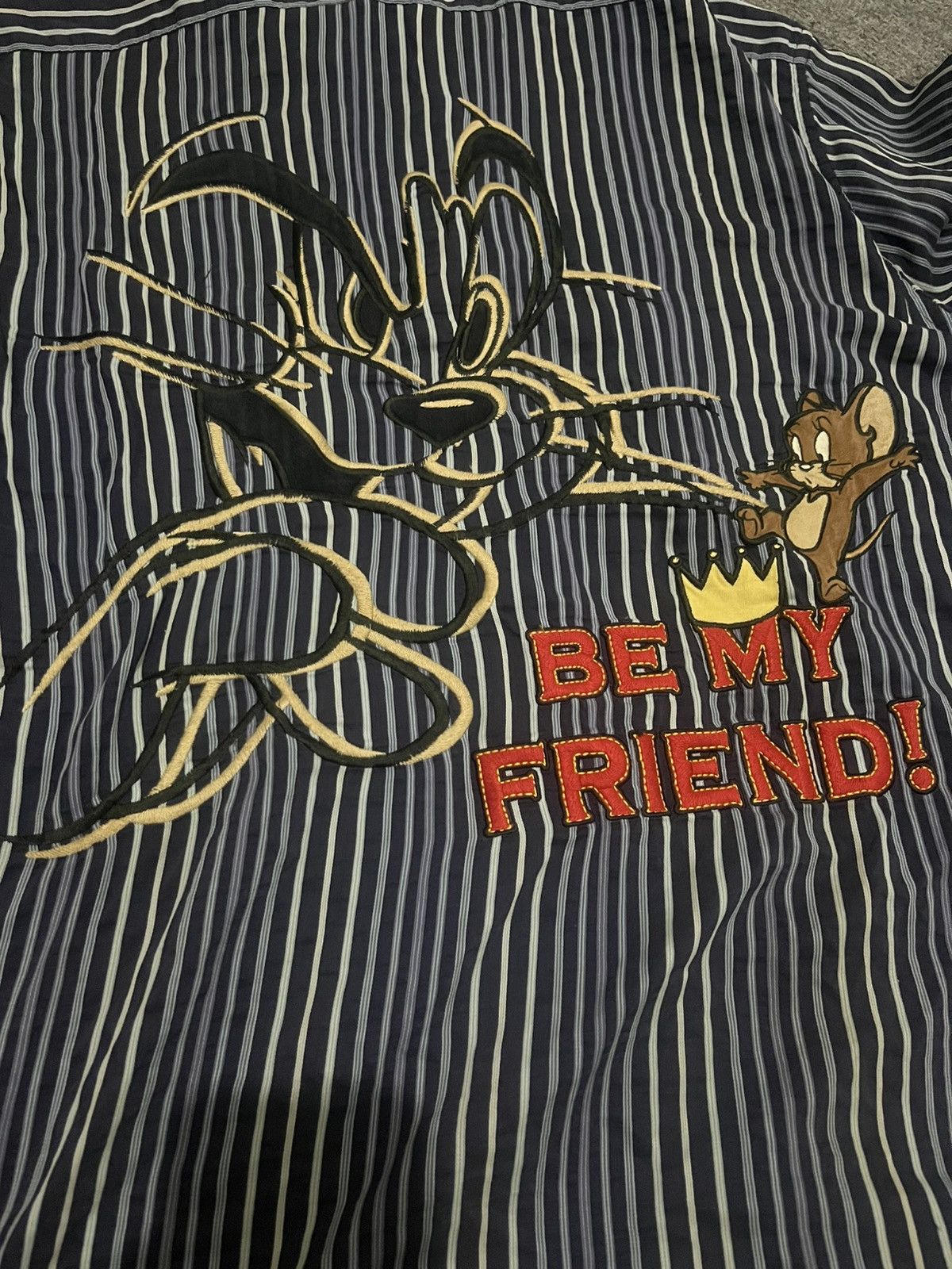 Vintage Tom and Jerry striped shirt from Castelbajac Size US L / EU 52-54 / 3 - 17 Thumbnail