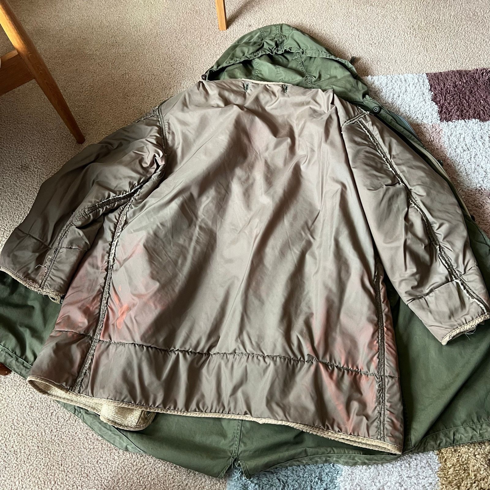 Vintage 50s US Army M-1951 Fishtail Parka | CROWN Zipper | M/L Size US L / EU 52-54 / 3 - 11 Thumbnail