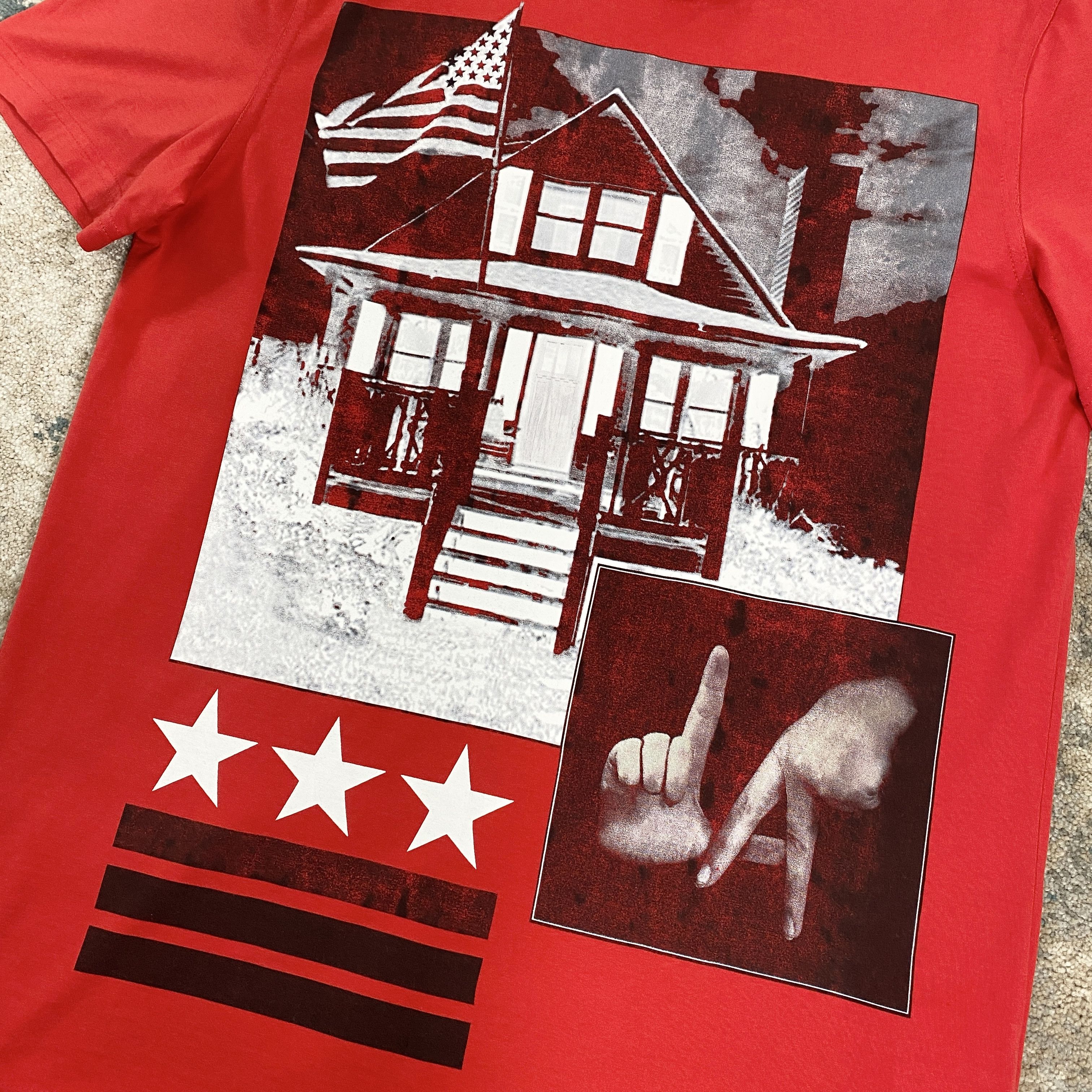 Givenchy Givenchy LA House Graphic T-Shirt In Red RRP £430 Size US S / EU 44-46 / 1 - 2 Thumbnail