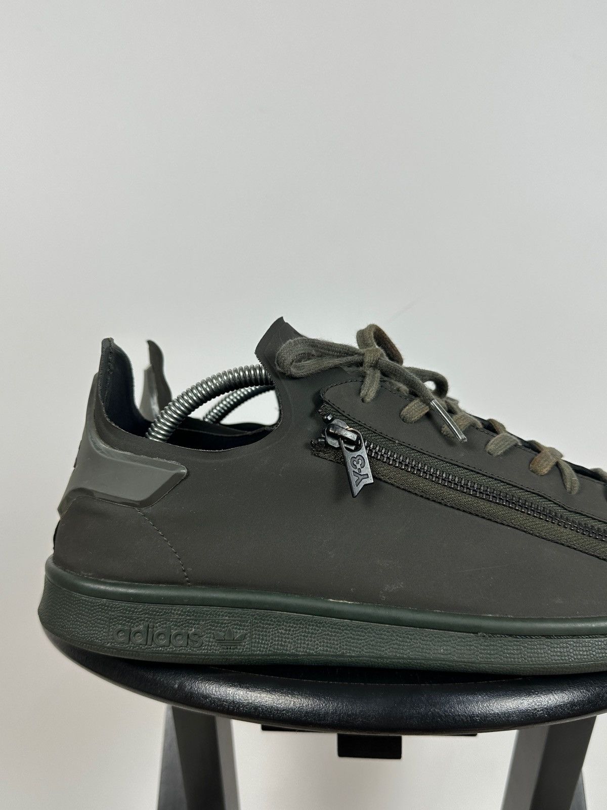 Adidas Adidas Y-3 Stan Smith Zip Khaki Low Top Sneakers Size US 8.5 / EU 41-42 - 17 Thumbnail
