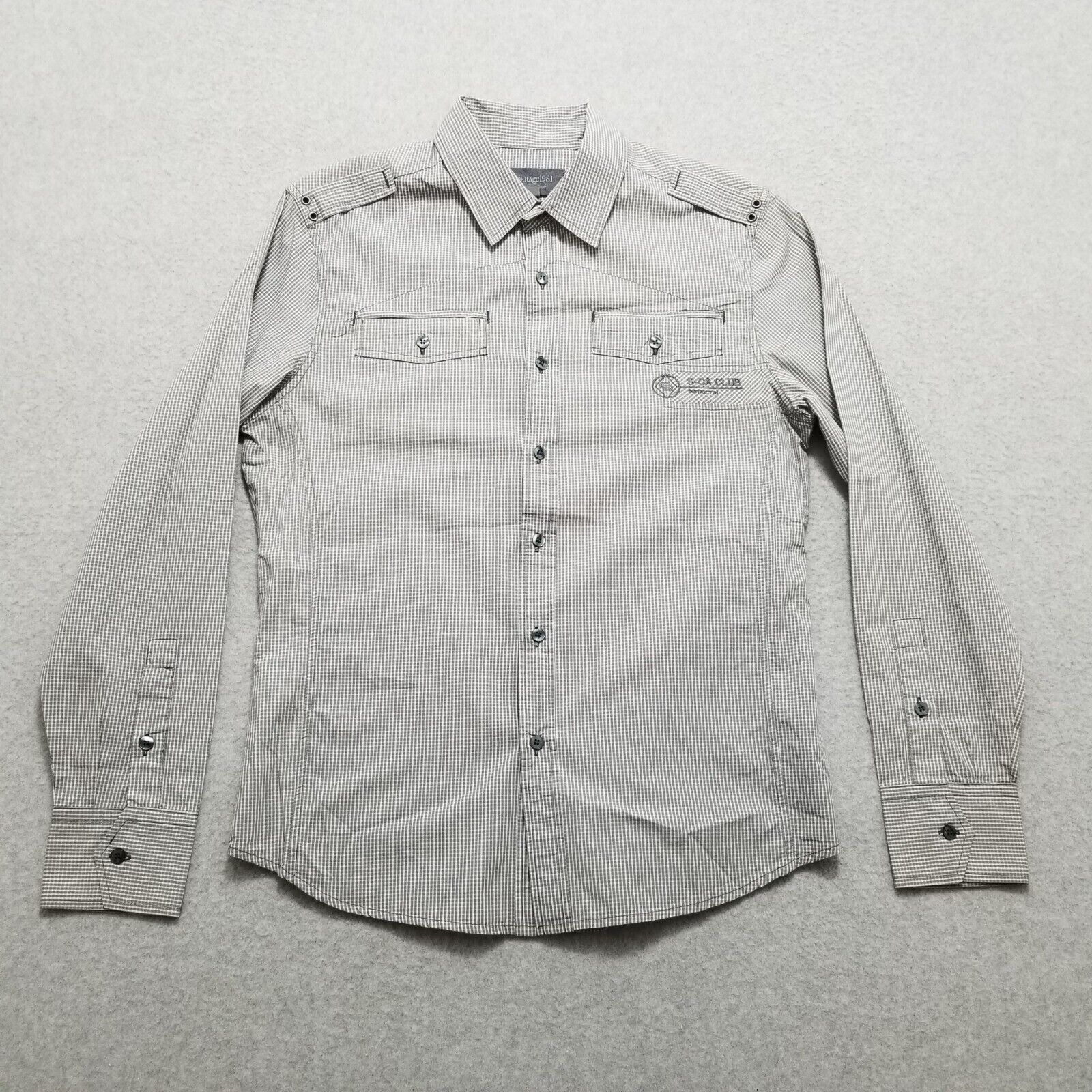 Heritage1981 Heritage 1981 Shirt Mens Medium Check Button Up Long Sleeve Size US M / EU 48-50 / 2 - 1 Thumbnail