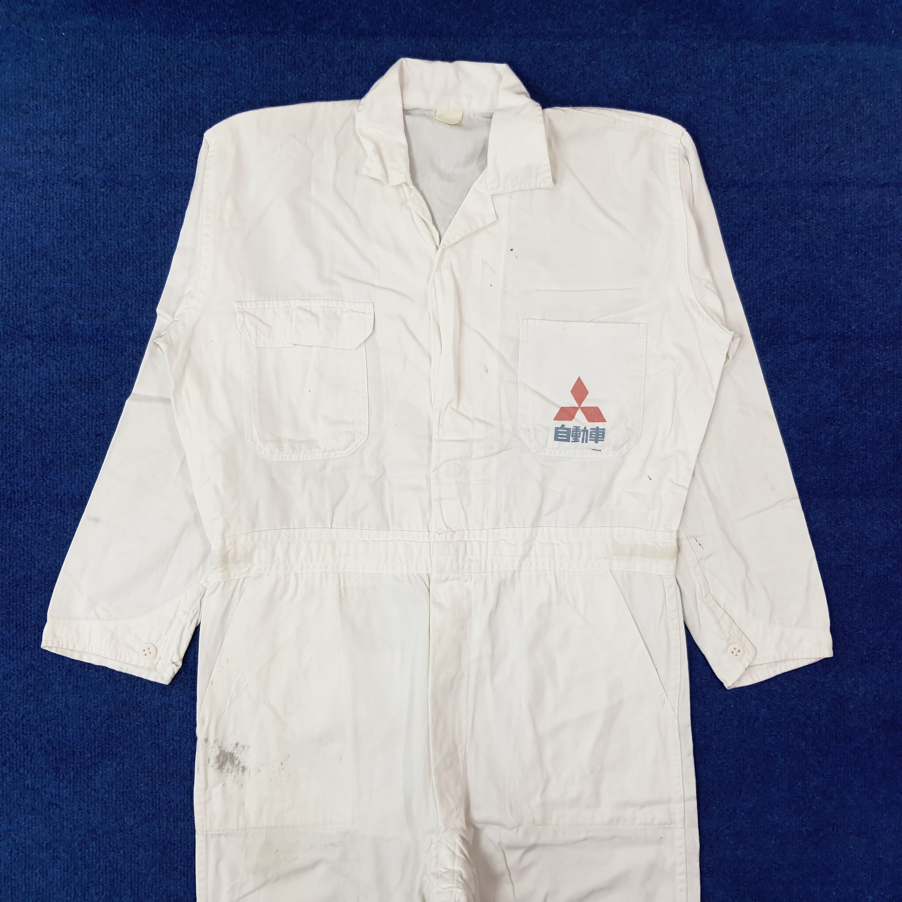 Japanese Brand Vintage Mitsubishi Japan Motorsports Button Coverall C227N13 Size US M / EU 48-50 / 2 - 3 Thumbnail