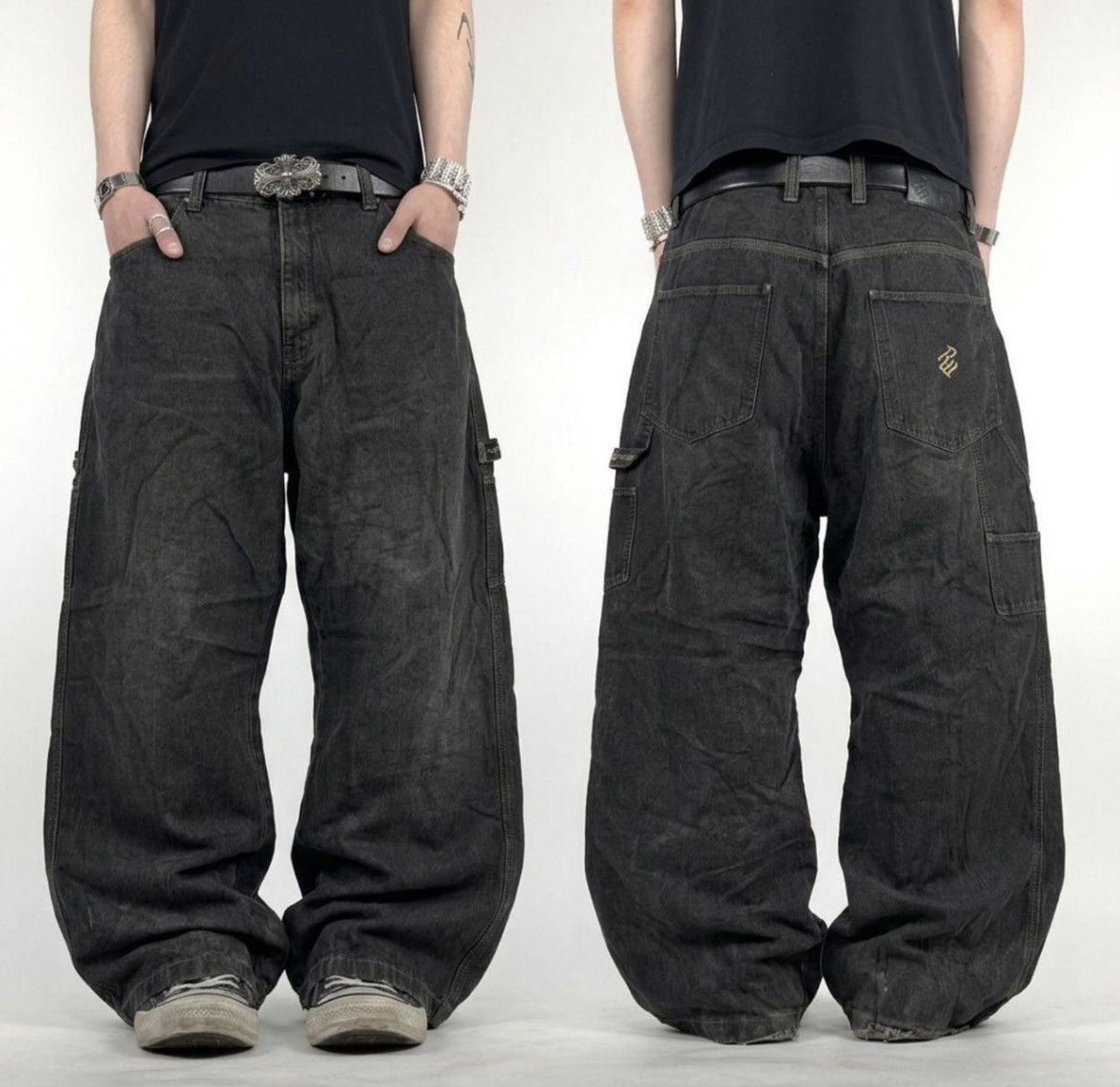 JNCO × Other × Vintage Vintage Snake Eye Y2K Wide Leg Rave Goth