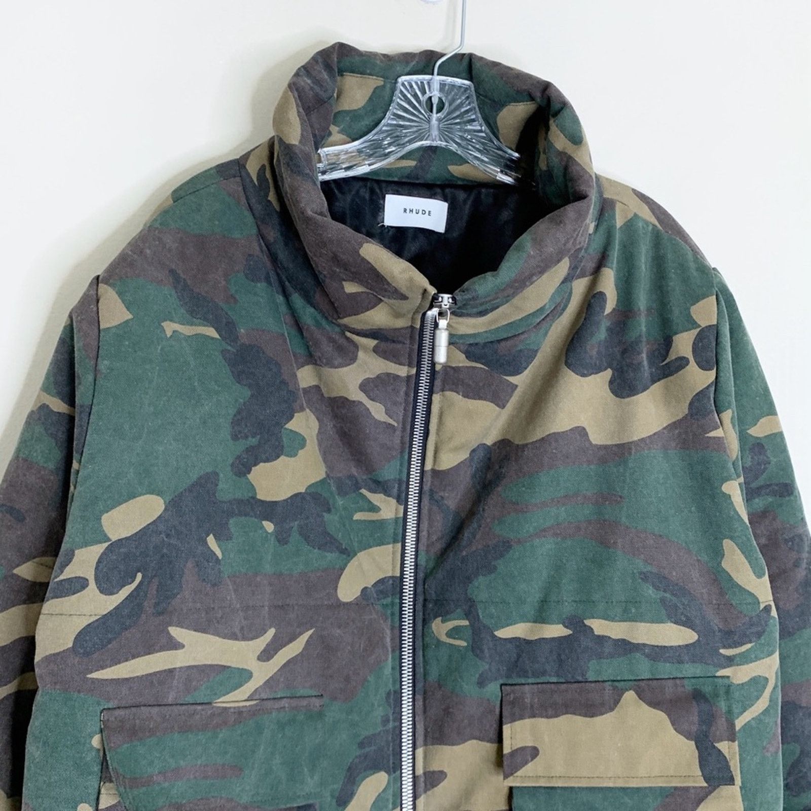 Rhude Rhude Camo Puffer Jacket (Sz L) Triangle Star Logo Graphic Size US L / EU 52-54 / 3 - 5 Thumbnail
