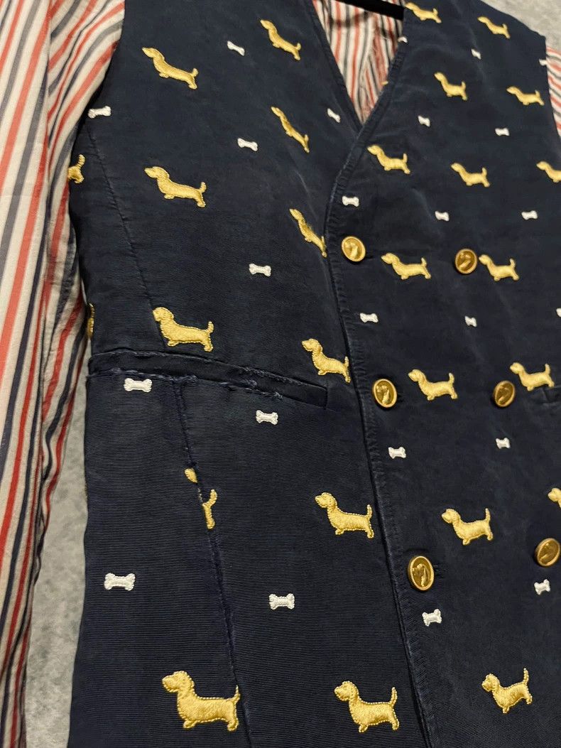 Thom Browne Thom Browne size0 Dog embroidery coat Size 34S - 5 Thumbnail