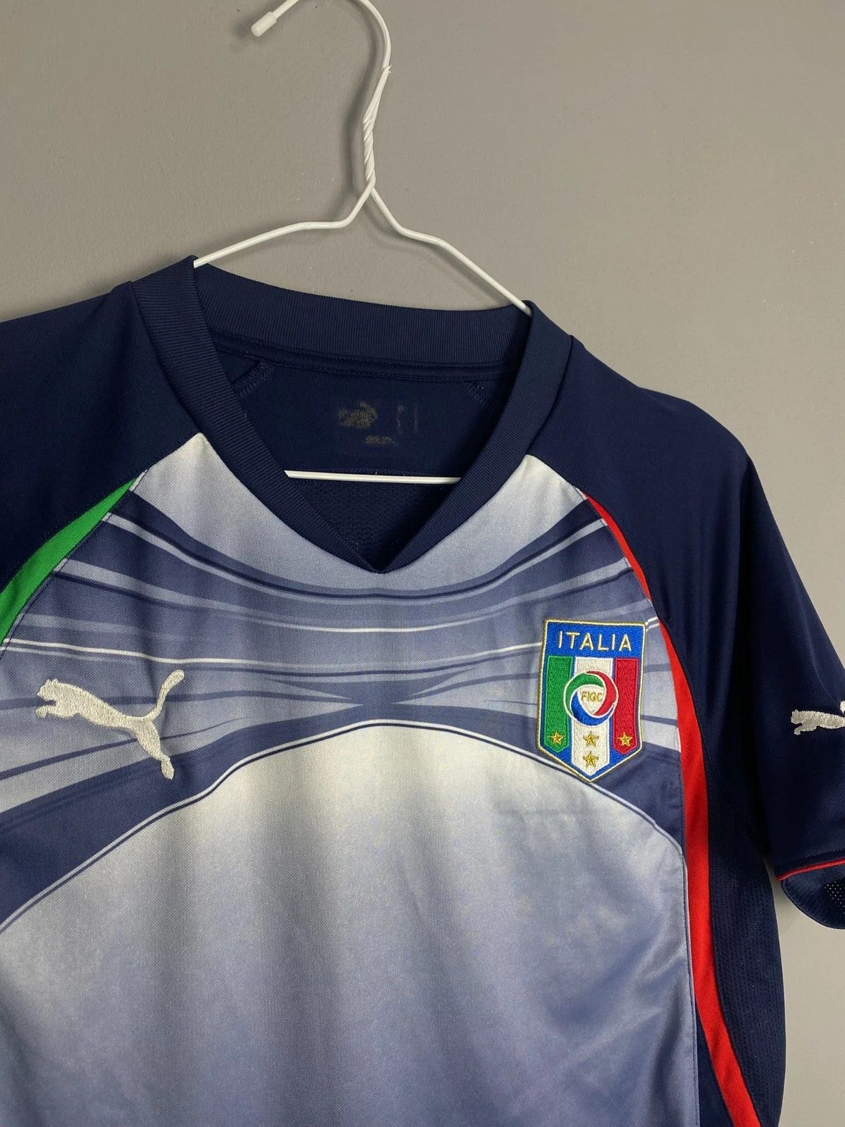 Puma Italy 2011 Training Shirt World Cup Italia Soccer Jersey Size US XS / EU 42 / 0 - 2 Thumbnail
