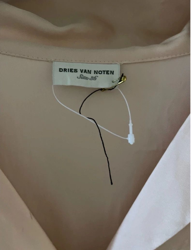 Dries Van Noten DRIES VAN NOTEN size:36 A mid-sleeved dress with pink ruff Size S / US 4 / IT 40 - 4 Thumbnail