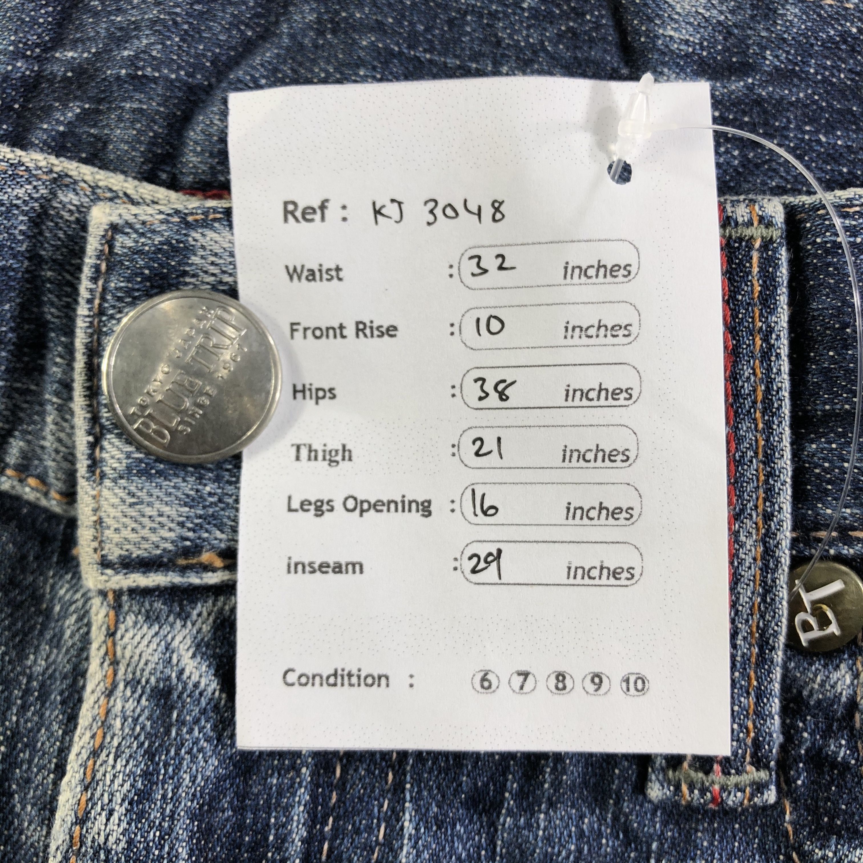 Edwin Edwin Blue Trip Jeans Ripped Denim KJ3048 Size US 30 / EU 46 - 11 Thumbnail