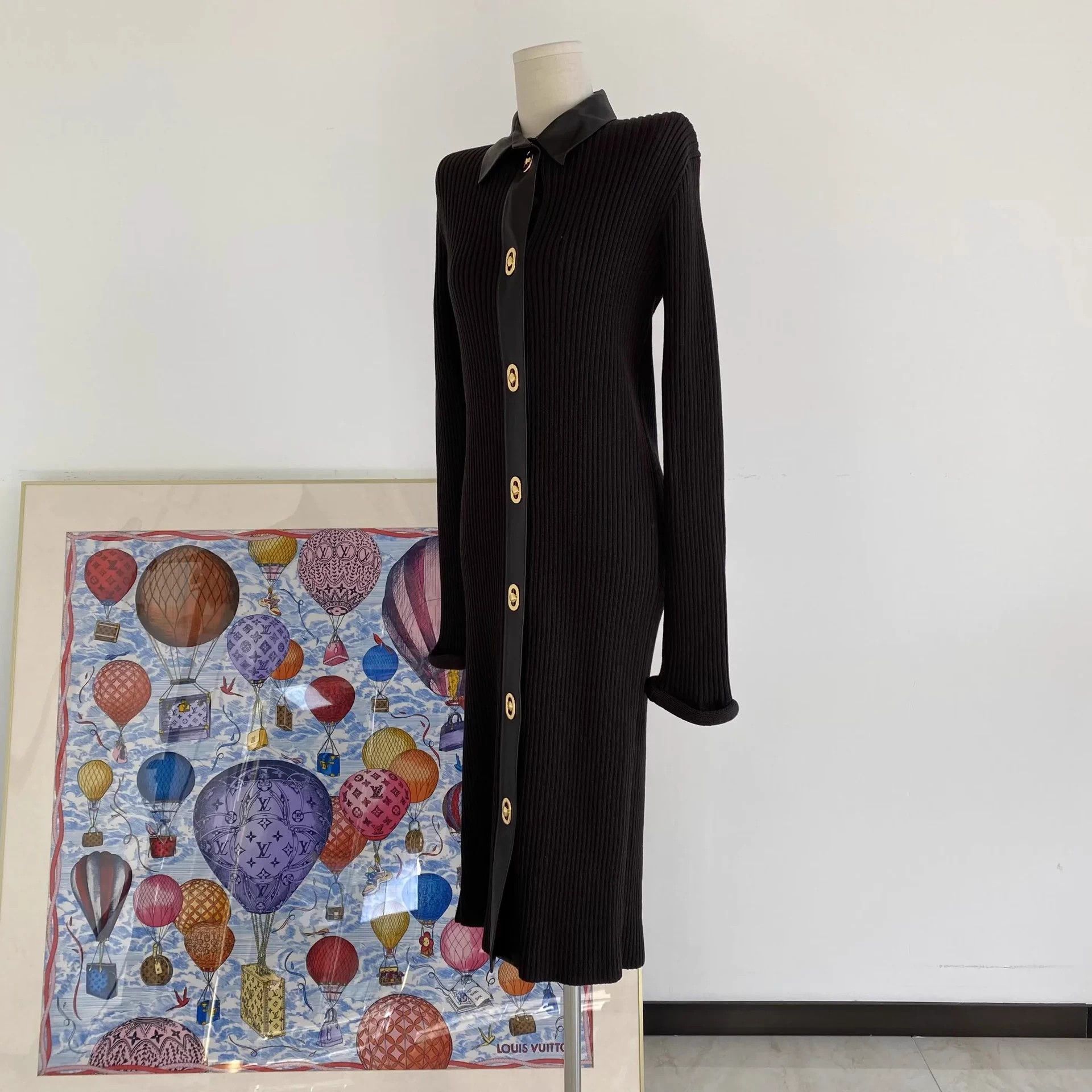 Bottega Veneta Bottega Veneta dark knit long cardigan S Size S / US 4 / IT 40 - 4 Thumbnail