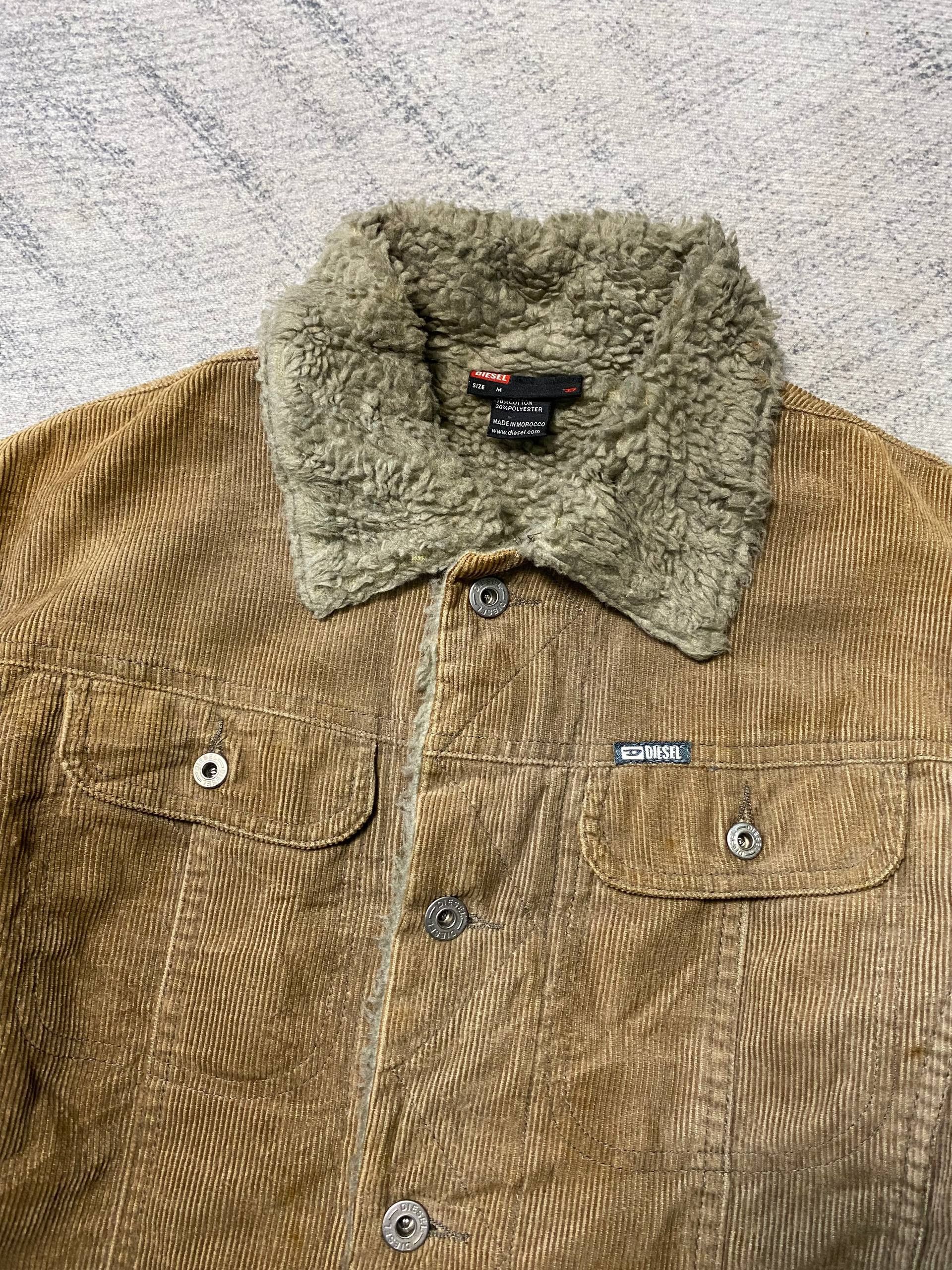 Diesel Vintage Diesel Corduroy Sherpa Lined Trucker Jacket Size US M / EU 48-50 / 2 - 2 Thumbnail