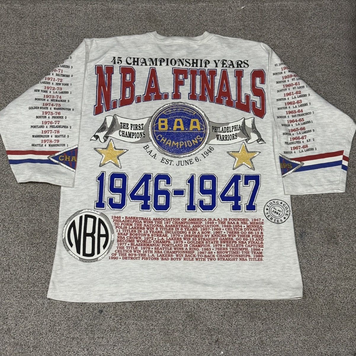 Vintage Vintage Long Gone T-Shirt Chicago Bulls 1991 Size US L / EU 52-54 / 3 - 2 Thumbnail