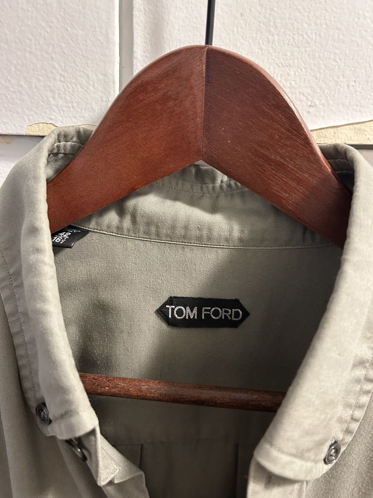 Tom Ford Tom Ford tencel button-down shirt Size US L / EU 52-54 / 3 - 2 Thumbnail