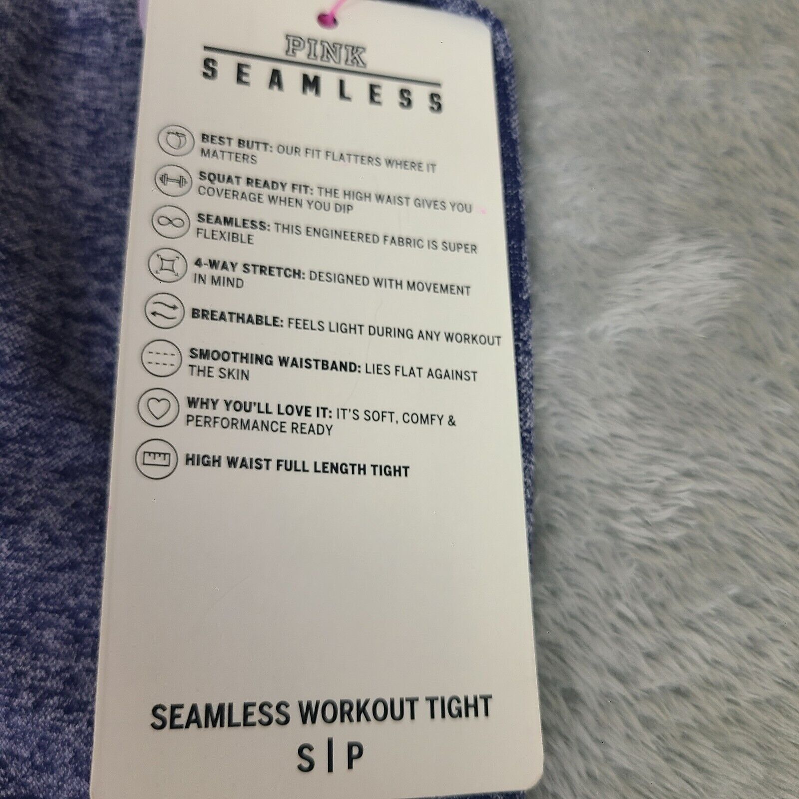 Victoria's Secret Pink Victorias Secret Legging Womens Small Gray Seamless Act Size 28" / US 6 / IT 42 - 4 Thumbnail