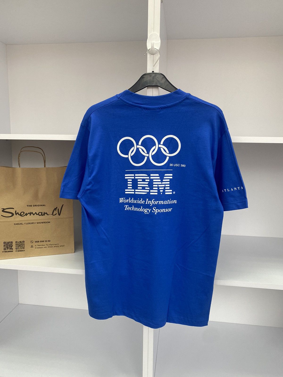 Band Tees × Designer × Vintage Vintage Atlanta Olympic 96 IBM Tee Size US M / EU 48-50 / 2 - 12 Thumbnail