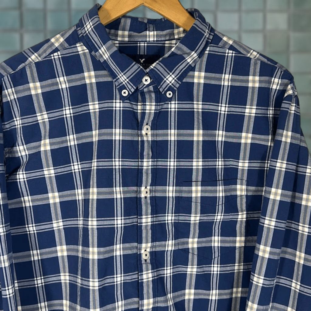 American Eagle Outfitters American Eagle Men’s Plaid Button Down Shirt XL Classic Fit Seriously Soft Size US XL / EU 56 / 4 - 1 Thumbnail