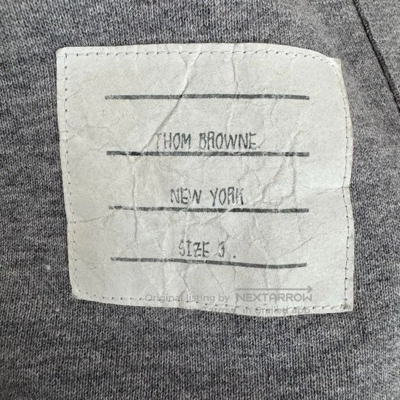 Thom Browne THOM BROWNE Grey Striped Sweatshirt. Size US M / EU 48-50 / 2 - 6 Thumbnail