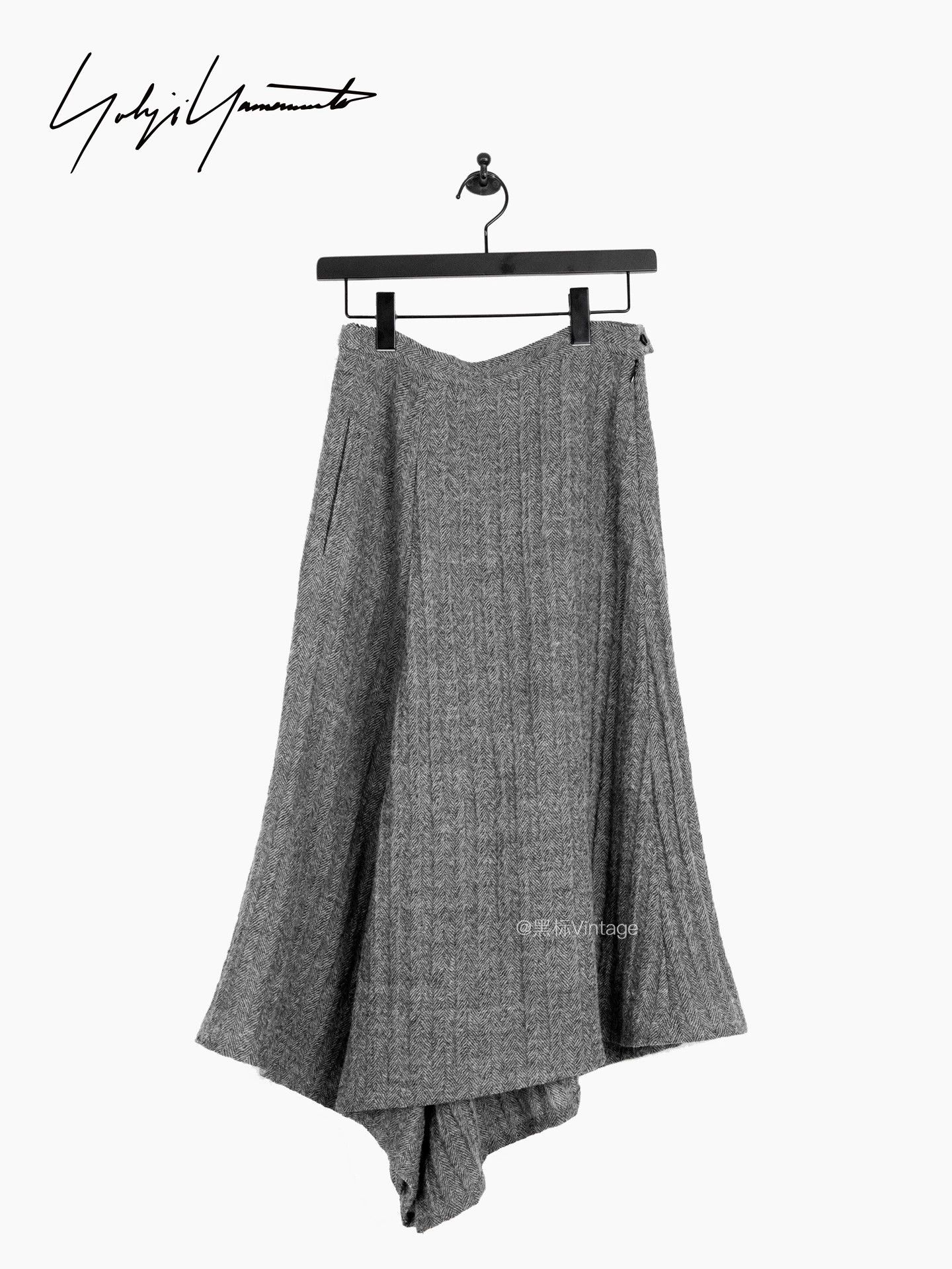 Yohji Yamamoto Yohji 19AW Vintage Ribbed Herringbone Skirt Pants Size 26" / US 2 / IT 38 - 1 Thumbnail