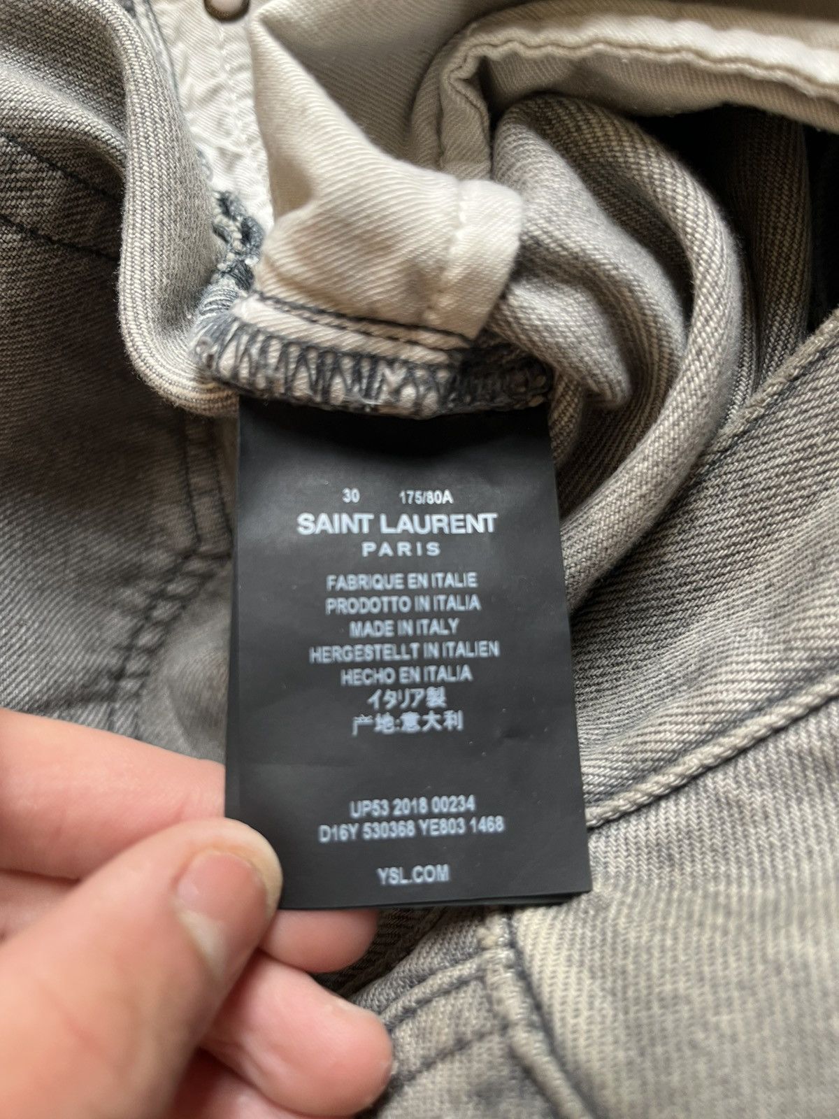 Saint Laurent Paris Saint laurent paris d18 ss18 Size US 30 / EU 46 - 5 Thumbnail