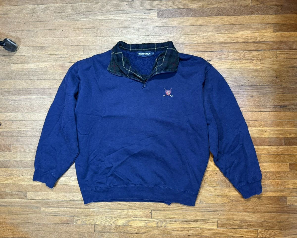 Polo Ralph Lauren × Vintage Vintage Polo Ralph Lauren Golf Collared Sweatshirt Size US XXL / EU 58 / 5 - 1 Thumbnail