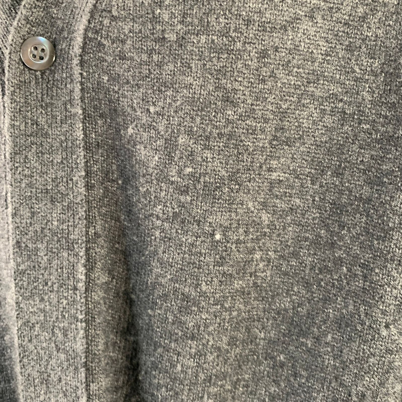 SOFIE D'HOORE Size S Grey Charcoal Knit Cashmere Oversized V-Neck Cardigan Size US S / EU 44-46 / 1 - 7 Thumbnail
