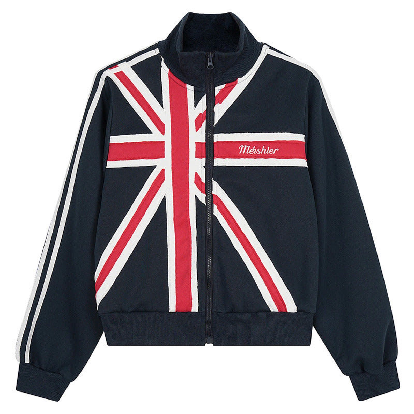 Other Union Jack Colour-Block Stand-Collar Zip Jacket | Navy Size US M / EU 48-50 / 2 - 4 Thumbnail